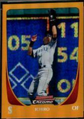 Ichiro [Orange Refractor] #135 Baseball Cards 2011 Bowman Chrome Prices