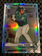 Harry Ford [Sky Blue Refractor] Baseball Cards 2021 Bowman Draft Chrome Prices