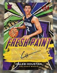 Caleb Houstan [Ruby] #FP-CHO Basketball Cards 2022 Panini Court Kings Fresh Paint Autographs Prices