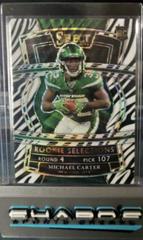 Michael Carter [Zebra] #RS-16 Football Cards 2021 Panini Select Rookie Selections Prices