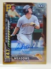 Austin Meadows [Autograph] Baseball Cards 2016 Bowman Scouts' Top 100 Prices