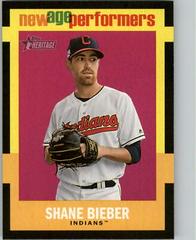 Shane Bieber Baseball Cards 2020 Topps Heritage New Age Performers Prices