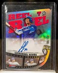 Luisangel Acuna #RTR-LA Baseball Cards 2023 Bowman's Best Reel to Die Cut Autographs Prices