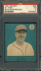 Al Todd [Blue Background] #28 Baseball Cards 1941 Goudey Prices