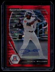 Donta' Williams [Red Pulsar Prizm] #106 Baseball Cards 2021 Panini Prizm Draft Picks Prices