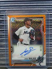 Jose Salas [Orange Refractor] #BMA-JS Baseball Cards 2021 Bowman Chrome Mega Box Mojo Autographs Prices