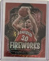 Stephen Curry [Red Shimmer] #16 Basketball Cards 2023 Panini Prizm Draft Picks Fireworks Prices