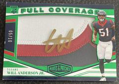 Will Anderson Jr. [Autograph Green] #FC-3 Football Cards 2023 Panini Plates and Patches Full Coverage Prices