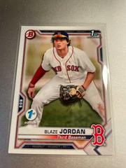 Blaze Jordan #BFE-71 Baseball Cards 2021 Bowman 1st Edition Prices