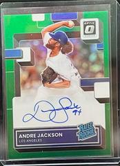 Andre Jackson [Green] #RRS-AJ Baseball Cards 2022 Panini Donruss Optic Rated Rookie Signatures Prices