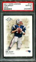 Tom Brady [Gold] Football Cards 2011 Topps Legends Prices