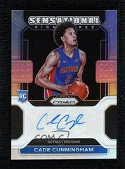 Cade Cunningham [Silver Prizm] Basketball Cards 2021 Panini Prizm Sensational Signatures Prices