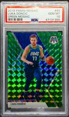 Luka Doncic [Green Mosaic] #44 Basketball Cards 2019 Panini Mosaic Prices