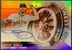 Chris Sale [Orange Refractor] #CS Baseball Cards 2018 Topps Finest Hour Autographs Prices