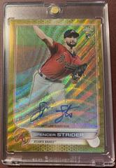 Spencer Strider [Gold Wave] #RA-SS Baseball Cards 2022 Topps Chrome Rookie Autographs Prices