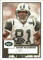 Justin McCareins #2 Football Cards 2006 Topps Heritage Prices