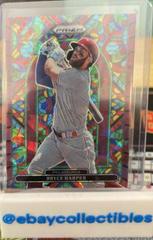 Bryce Harper [Burgundy Cracked Ice Prizm] #SG-4 Baseball Cards 2022 Panini Prizm Stained Glass Prices