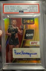 Rose Namajunas [Gold] #AM-RNM Ufc Cards 2022 Panini Select UFC Autograph Memorabilia Prices