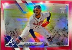 Ozzie Albies [Red Refractor] Baseball Cards 2021 Topps Chrome Prices