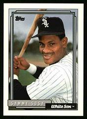 Sammy Sosa Baseball Cards 1992 Topps Prices