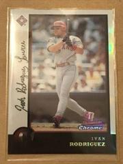 Ivan Rodriguez [Refractor] #4 Baseball Cards 1998 Bowman Chrome Prices