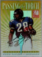 Fred Taylor [Autograph] #6 Football Cards 1999 Panini Donruss Elite Passing the Torch Prices