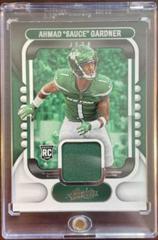 Ahmad 'Sauce' Gardner [Silver] #ARM-28 Football Cards 2022 Panini Absolute Rookie Materials Prices