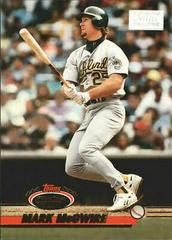 Mark McGwire #478 Baseball Cards 1993 Stadium Club Prices
