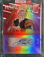 Carson Palmer Football Cards 2022 Panini Donruss Elite Passing the Torch Signatures Prices