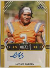 Luther Burden [Gold] #BA-LB2 Football Cards 2022 Leaf Draft Autographs Prices