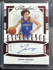 Josh Giddey [Ruby] #15 Basketball Cards 2022 Panini Flawless Excellence Signature Prices