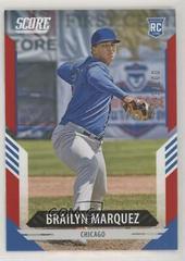 Brailyn Marquez [Red] Baseball Cards 2021 Panini Chronicles Score Prices