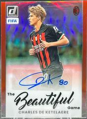Charles De Ketelaere [Red] Soccer Cards 2022 Panini Donruss Beautiful Game Autographs Prices