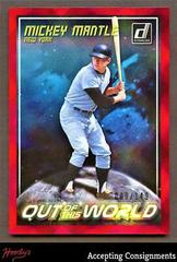 Mickey Mantle [Red] Baseball Cards 2018 Panini Donruss Out of This World Prices