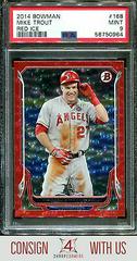 Mike Trout [Red Ice] #168 Baseball Cards 2014 Bowman Prices