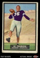 Hi Faubion #63 Football Cards 1951 Topps Magic Prices