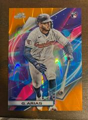 Gabriel Arias [Orange Galactic] #102 Baseball Cards 2022 Topps Cosmic Chrome Prices
