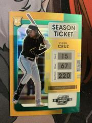 Oneil Cruz [Green] #3 Baseball Cards 2022 Panini Chronicles Contenders Optic Prices