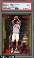 LeBron James #7 Basketball Cards 2003 UD Collectibles Freshman Season Prices