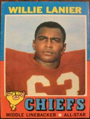 Willie Lanier #114 Football Cards 1971 Topps Prices