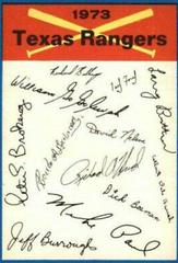 Texas Rangers Baseball Cards 1973 O Pee Chee Team Checklists Prices