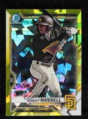 Robert Hassell [Yellow Refractor] Baseball Cards 2021 Bowman Sapphire Prices