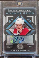 Cole Caufield [Pure Black Signature] #RG-CC Hockey Cards 2021 Upper Deck Black Diamond Rookie Gems Prices