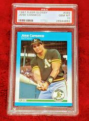 Jose Canseco #389 Baseball Cards 1987 Fleer Glossy Prices
