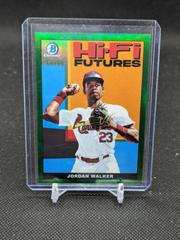 Jordan Walker [Green Refractor] #HIFI-15 Baseball Cards 2022 Bowman Hi Fi Futures Prices