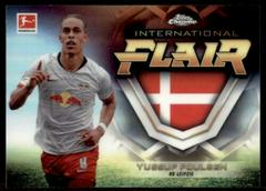 Yussuf Poulsen #IF-4 Soccer Cards 2019 Topps Chrome Bundesliga International Flair Prices