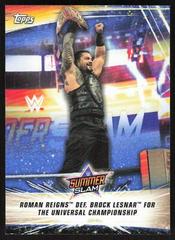 Roman Reigns [Blue] Wrestling Cards 2019 Topps WWE SummerSlam Prices