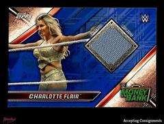 Charlotte Flair [Blue] #DMR-CF Wrestling Cards 2019 Topps WWE RAW Mat Relics Prices