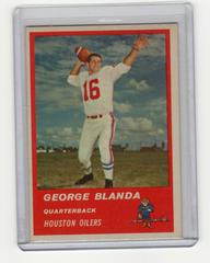 George Blanda #36 Football Cards 1963 Fleer Prices