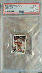 John Jaha #181 Baseball Cards 1993 Topps Micro Prices